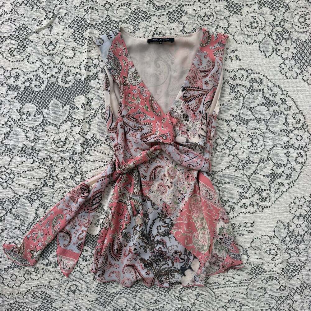 Fairycore y2k tie back top